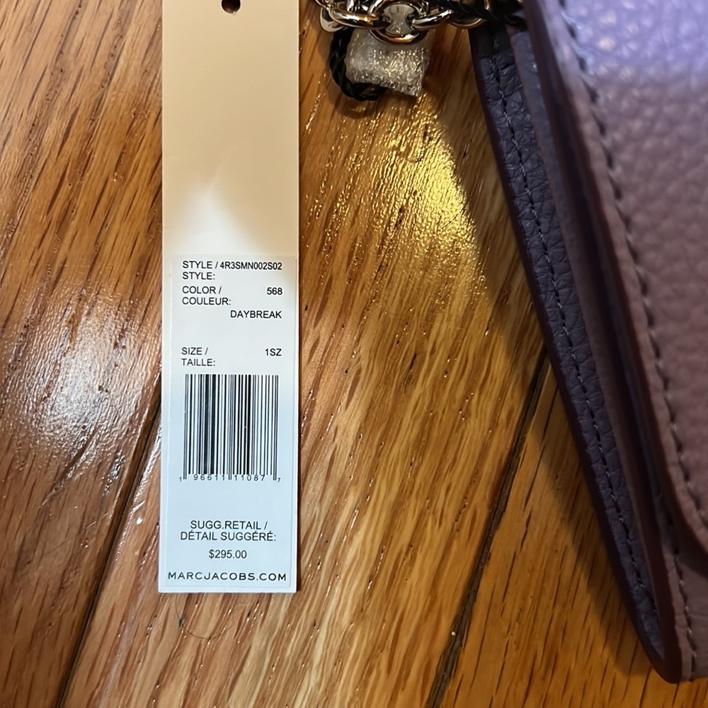 NWT ❤️Marc Jacobs The Wallet on Chain Bag with turn lock - Picture 5 of 17